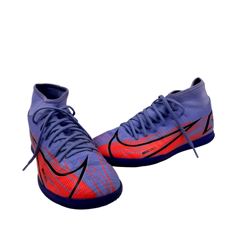 Nike Men's Purple and Red Mercurial Indoor Soccer Sneakers